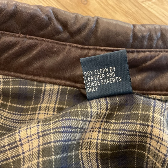 Polo by Ralph Lauren Men’s Brown Leather Jacket - Picture 8 of 9